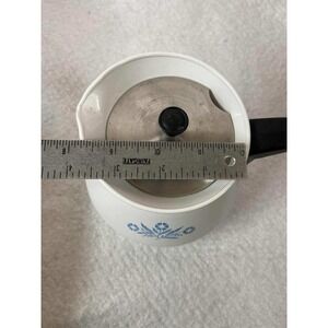 Corning Ware Blue Cornflower Percolator Coffee Pot 6 Cup Black Handle